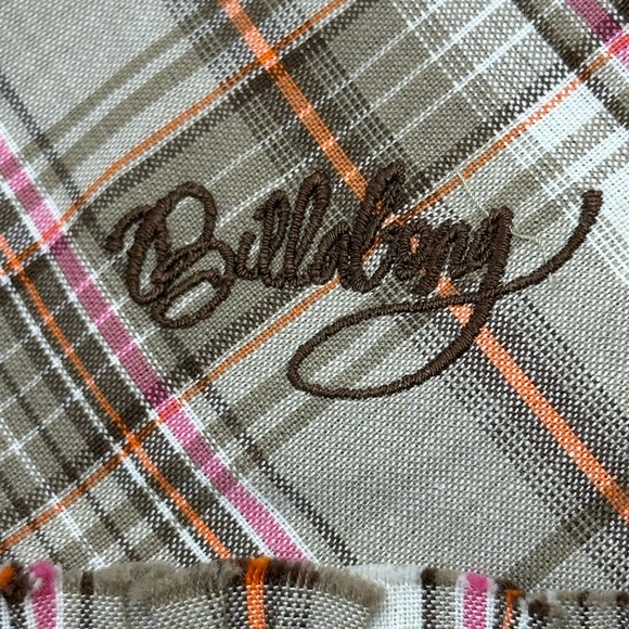 Billabong Plaid Babydoll Ruffle Dress M Smocked Back Adjustable Straps Y… - Picture 7 of 13